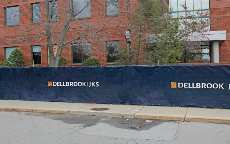 Custom Fence Screens to advertise JKS Property amenities by signZilla